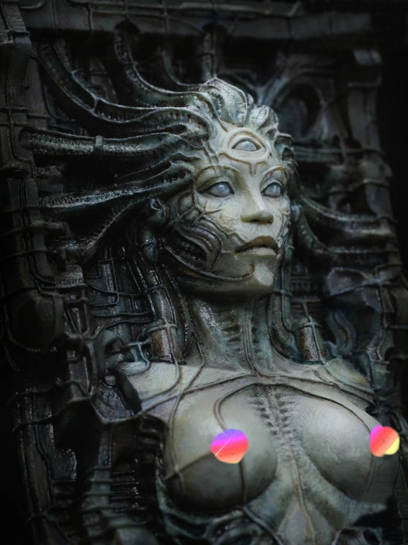 Candle. Queen - Silikonform Alien Queen DIY Harz Gips
