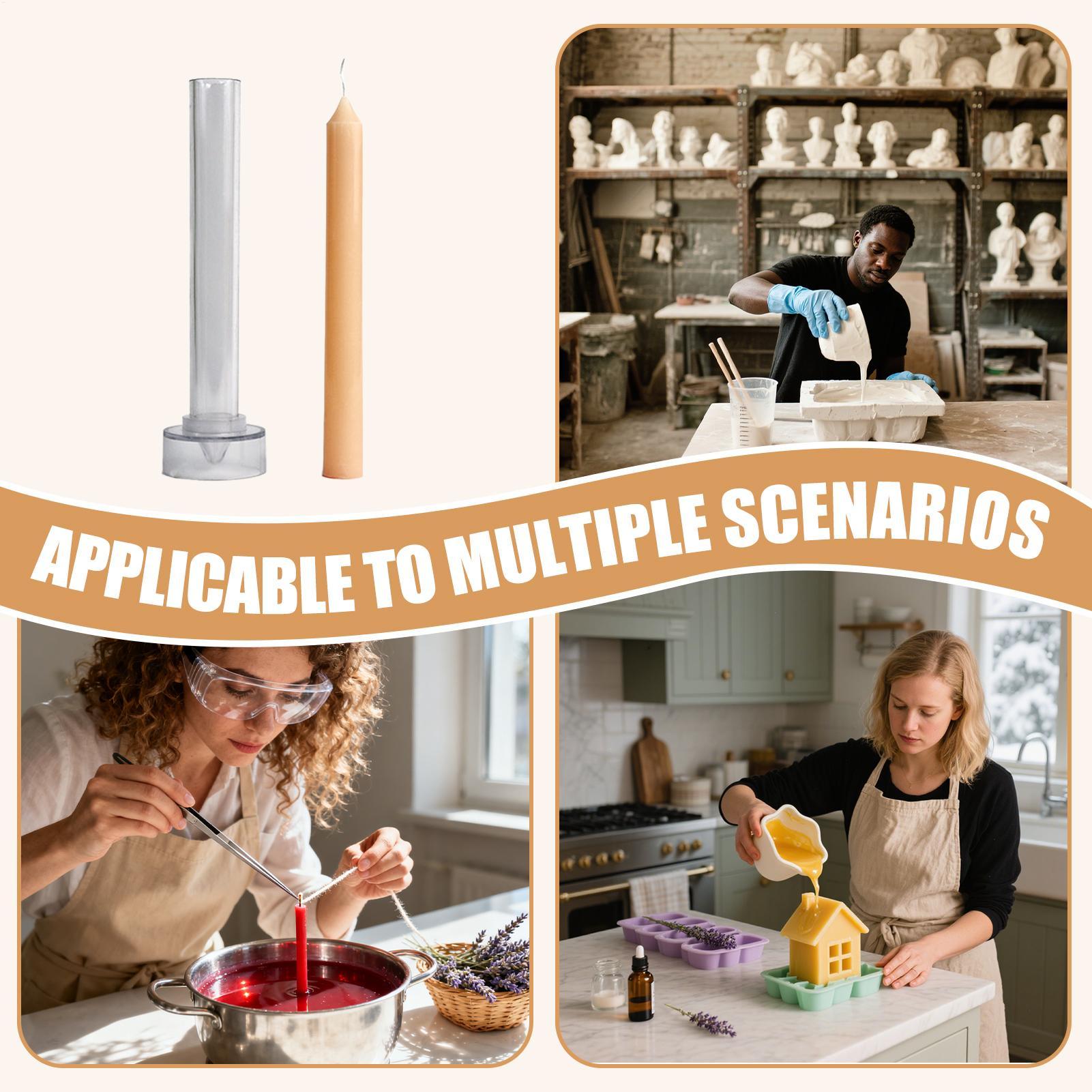 Candle Supplies Beeswax - Kerzenform, konisches Bienenwachs, Kerzenherstellungsform, Bastelbedarf, leicht