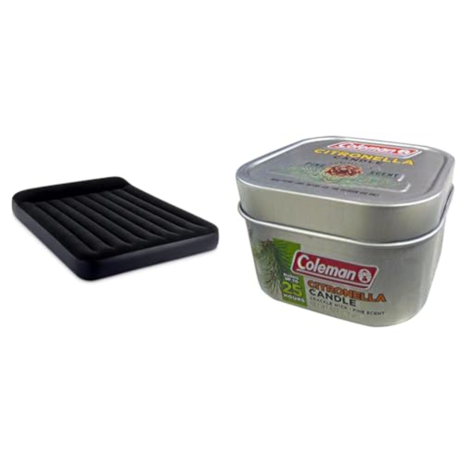 Candle. Queen - 64149ED Dura-Beam Luftmatratzen-Set mit Coleman Citronella-Kerze