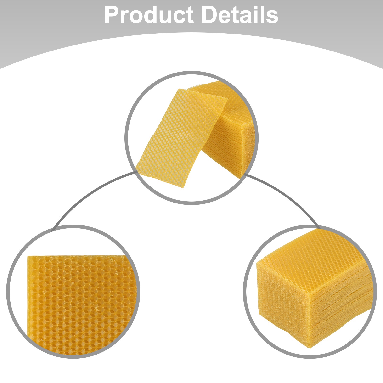 Candle Supplies Beeswax - Bienenwachsplatten für Bienenstock-Grundlagen, 30er-Pack für Basteln