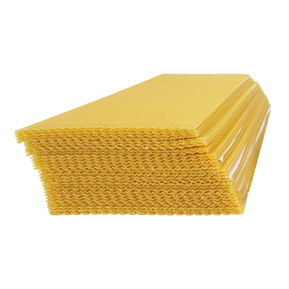 Candle Supplies Beeswax - 195*415mm Bienenwachsplatten für die Kerzenherstellung, natürliche