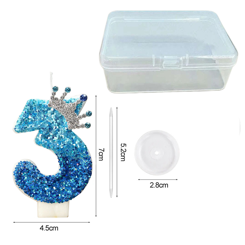 Kreative Pfauenblau-Krone Digi – Supplies Of Candle Bewertung und Preis