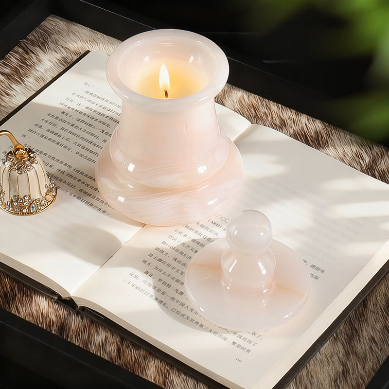 Weißer Jade-Onyx, leerer Kerze – Candle. Queen Bewertung und Preis