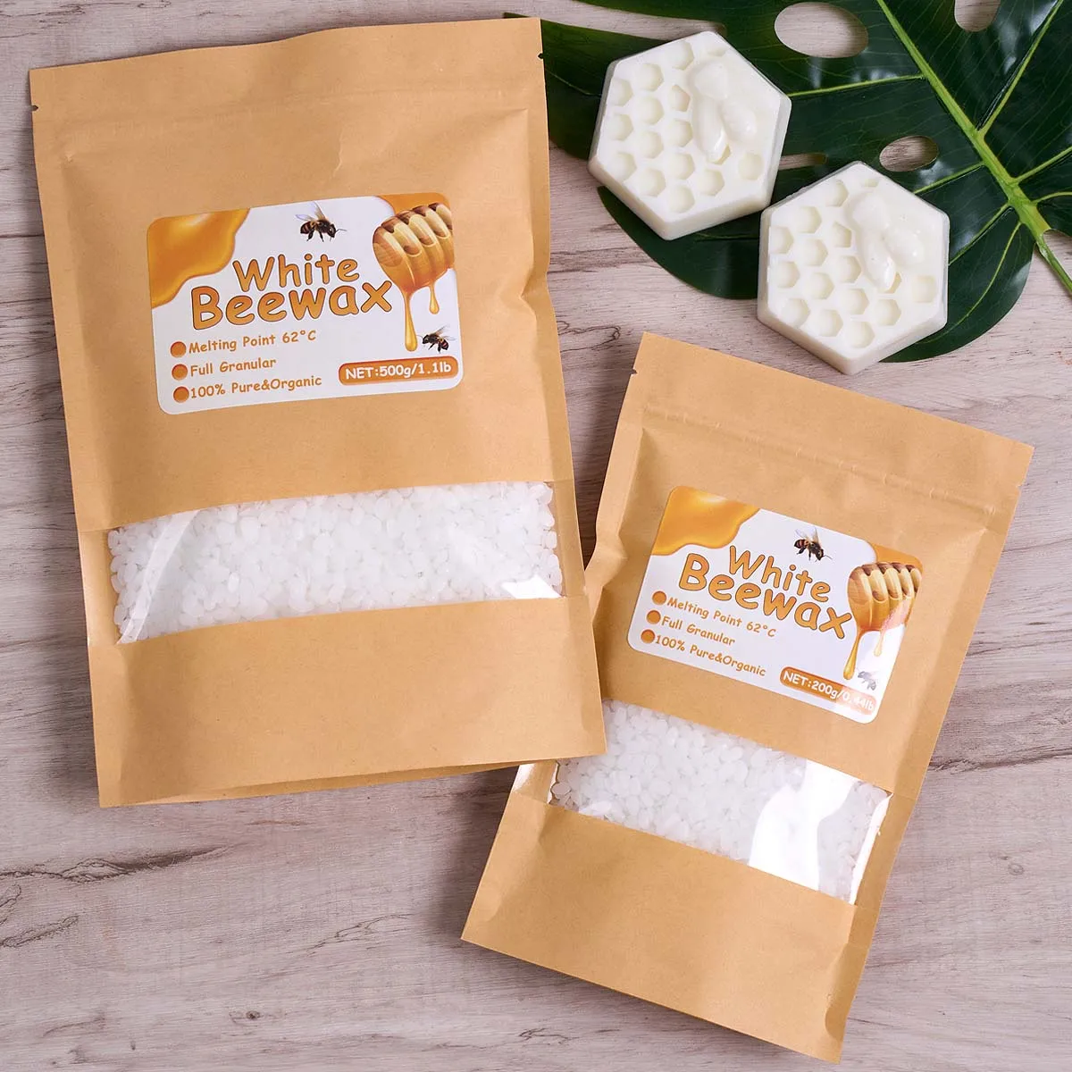 500 g weißes Bienenwachs, DIY- – Candle Supplies Beeswax Bewertung und Preis